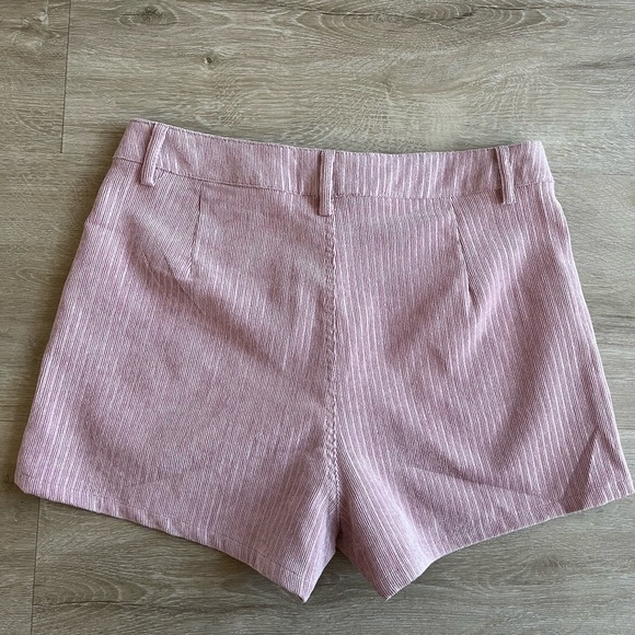 Umgee High Waist Soft Corduroy Pink Shorts SZ S - Picture 8 of 8